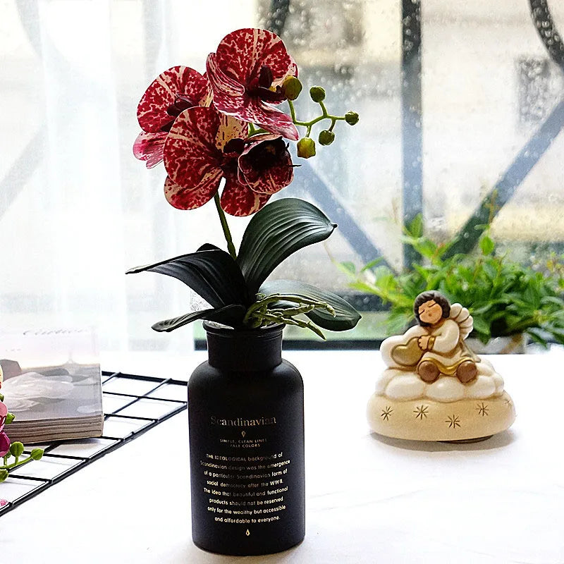 mini branche dorchidée artificielle pour décoration de mariage et domicile - vue 4 sur 13