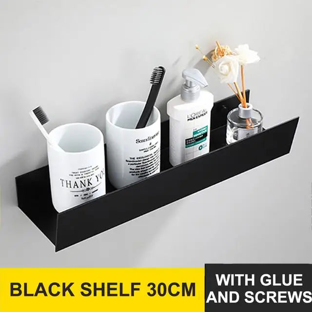 étagère murale pour rangement de salle de bain et cosmétiques - vue 12 sur 13