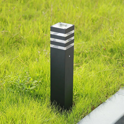 lampe extérieure carrée en aluminium led moderne pour jardin et parc