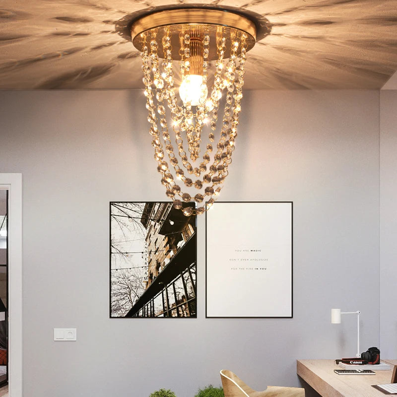 suspension en cristal fleur de soleil pour décoration intérieure - vue 4 sur 8