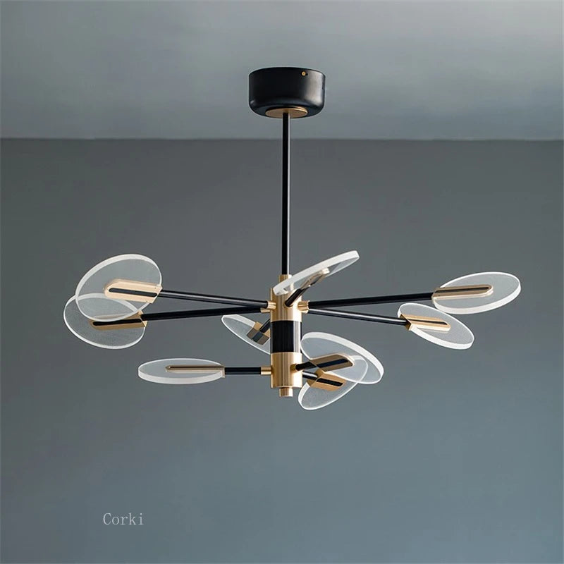 lustre moderne en acrylique design nordique pour une décoration élégante - vue 6 sur 10