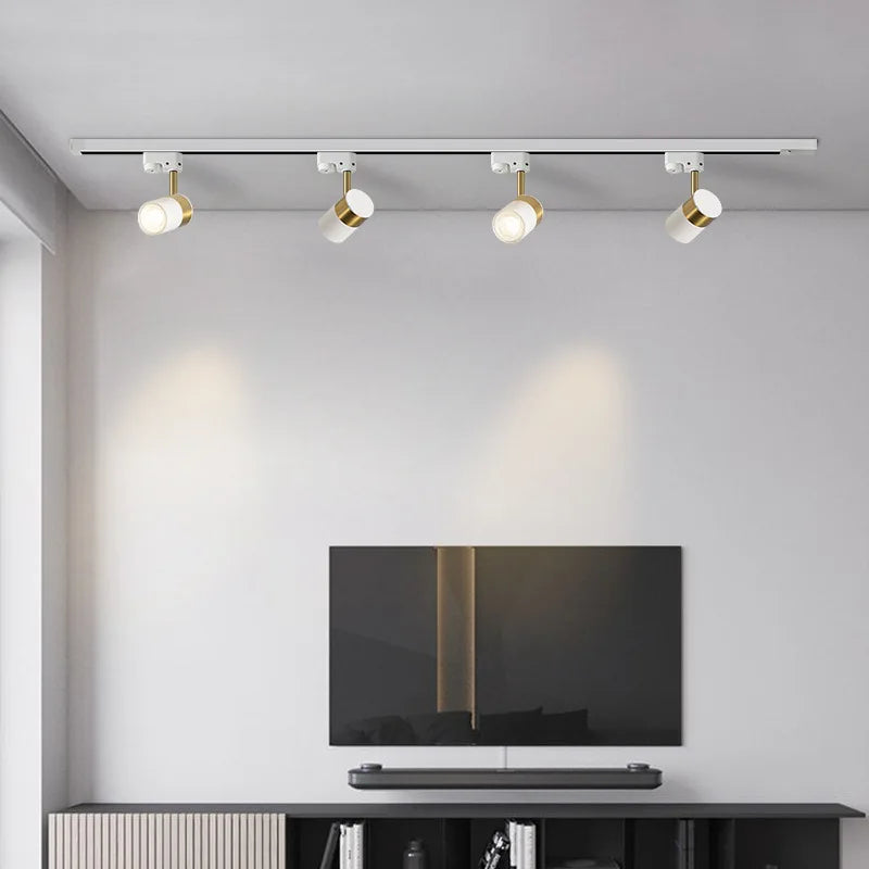 projecteur led sur rail pour éclairage de fond nordique - vue 3 sur 11