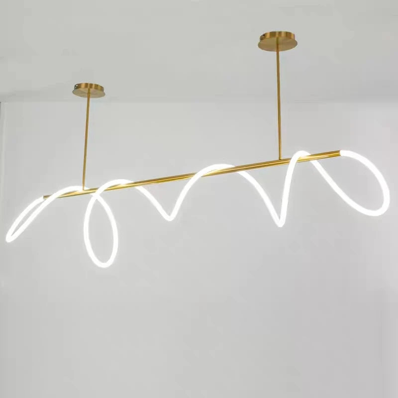 lustre simple note moderne design nordique pour restaurant - vue 3 sur 12