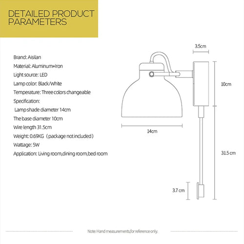 Aisilan – applique murale LED minimaliste 5W