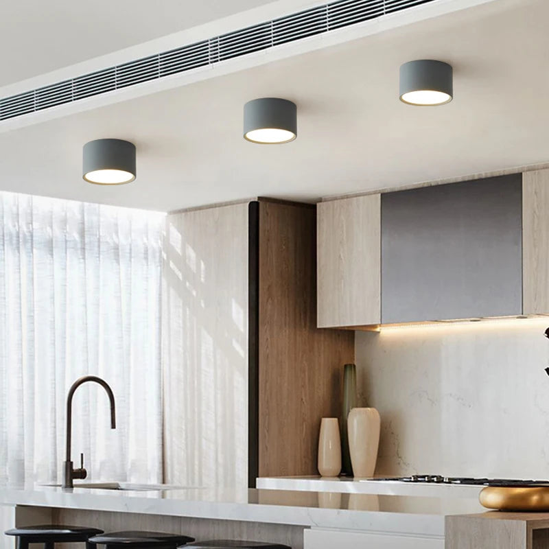 Spot de plafond LED rond en métal - vue 5 sur 15