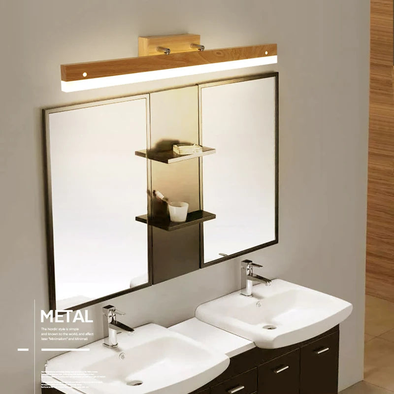 applique murale led en bois au design nordique moderne pour intérieur - vue 4 sur 6