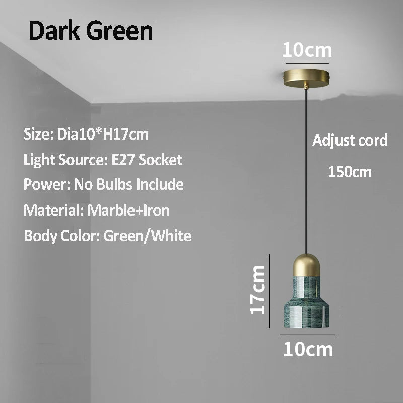 suspension en marbre design pour intérieur moderne et élégant - vue 6 sur 8
