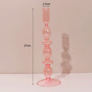 bougeoirs en verre rétro classiques pour décoration de mariage et intérieure