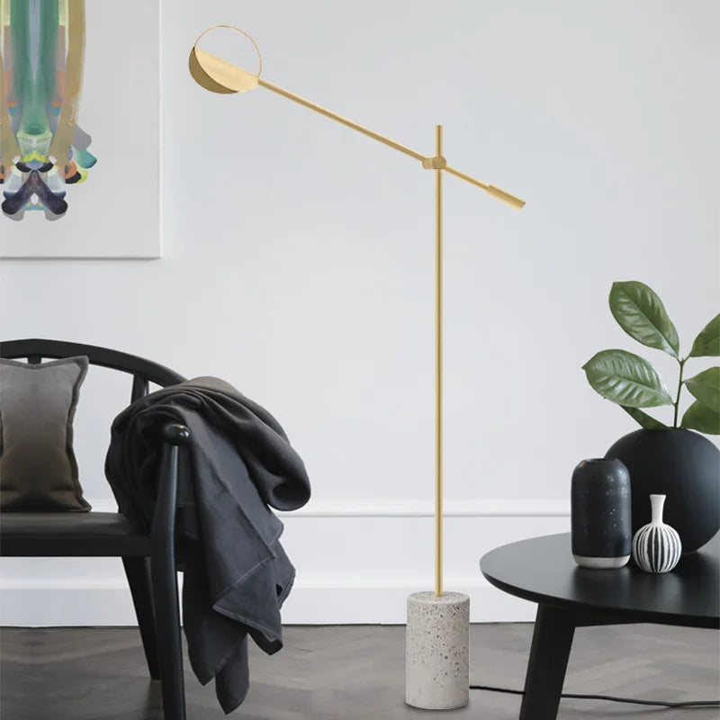 lampadaire nordique en fer style industriel pour décoration intérieure - vue 4 sur 8