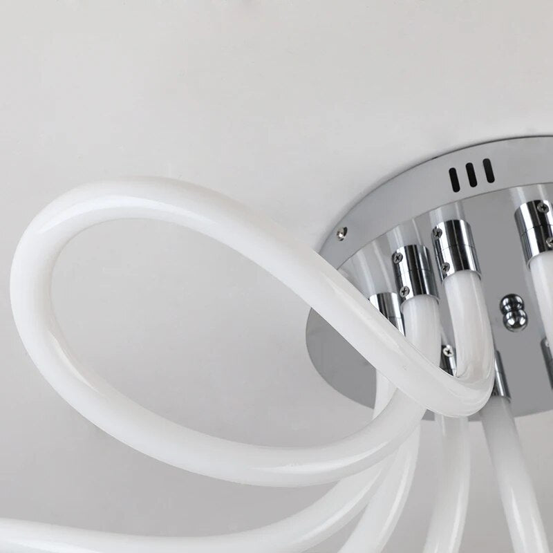 Lustre LED nordique moderne - vue 6 sur 6