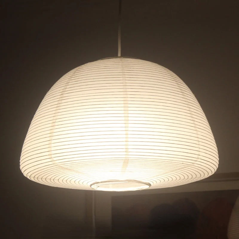 lampe suspendue nordique en papier fait à la main design créatif led