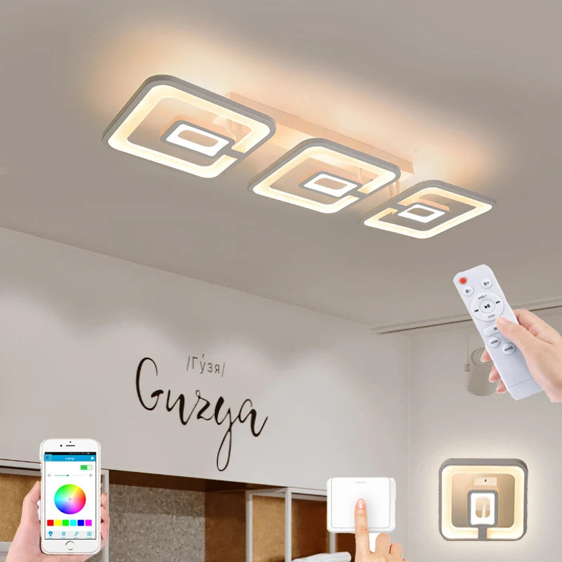 Plafonnier à forme moderne LED - vue 6 sur 22