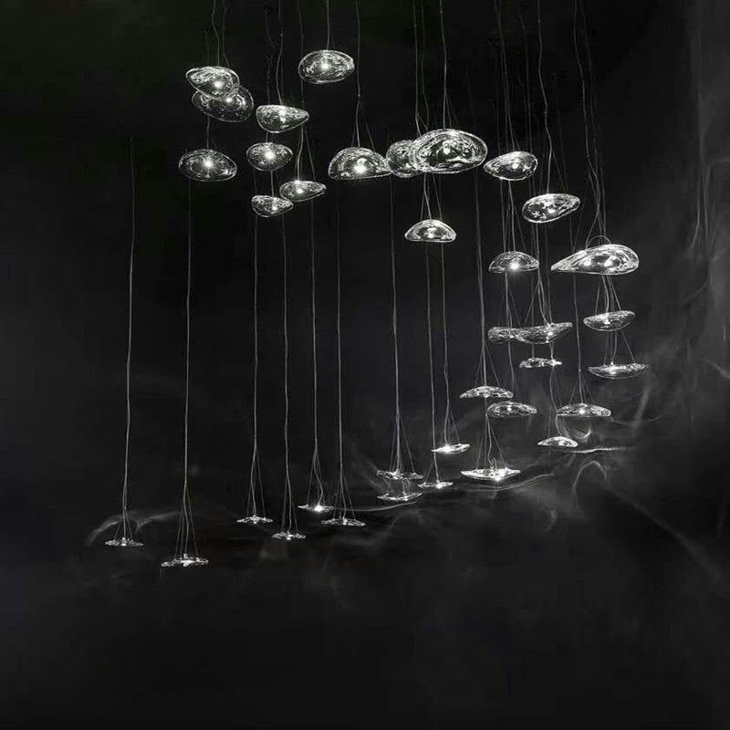 Suspension en verre de styliste - vue 4 sur 5
