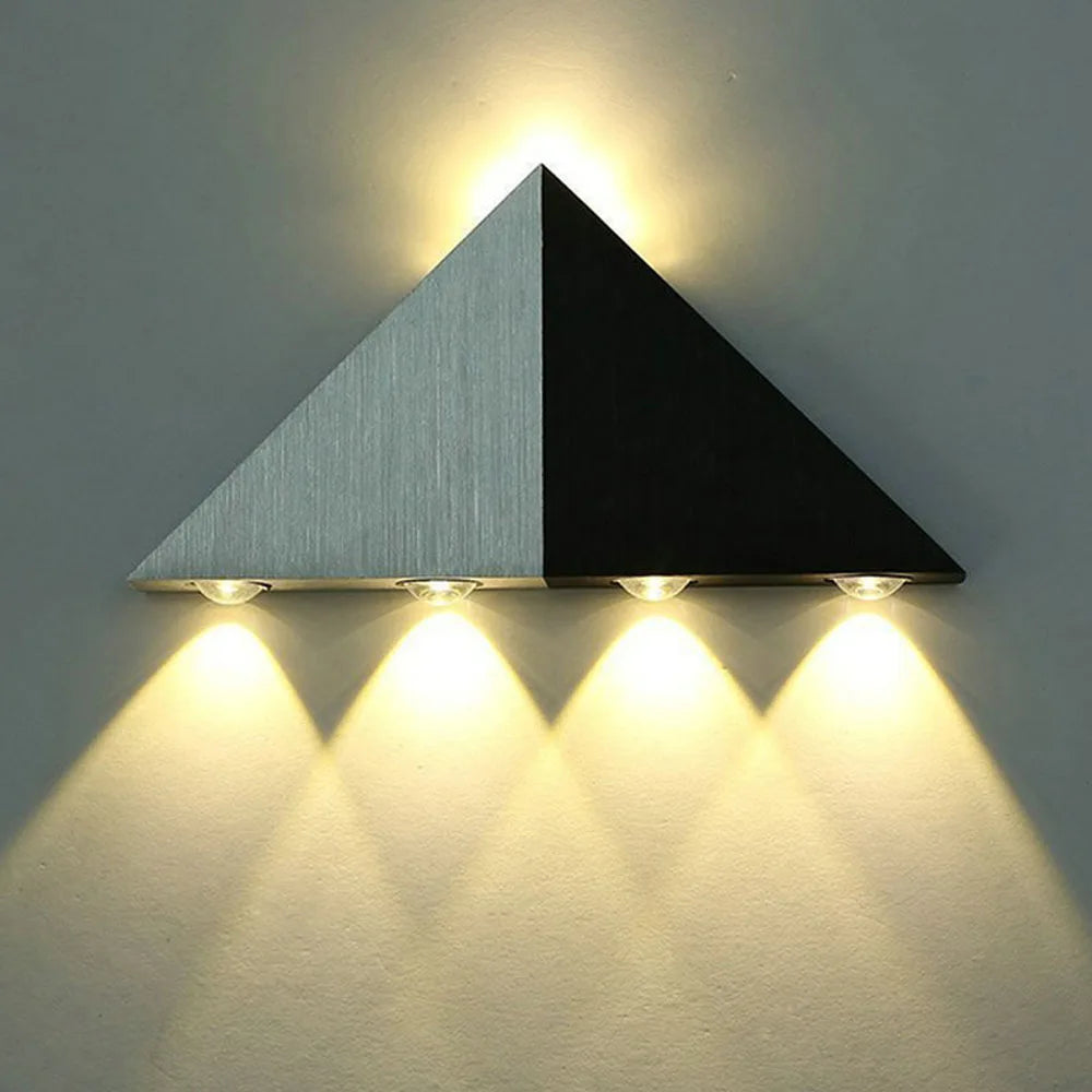 applique murale led double têtes brossée pour couloir et salon - vue 2 sur 13
