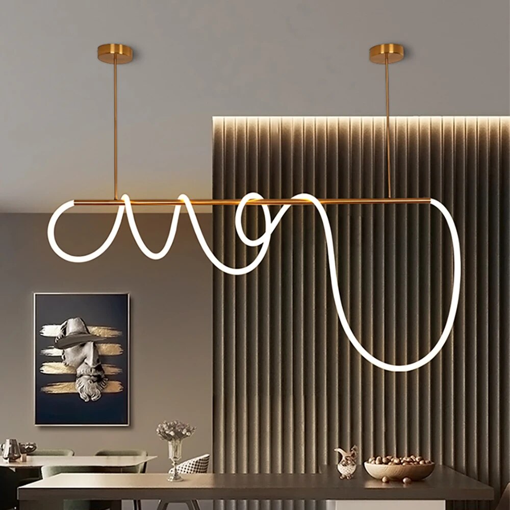 lampes lumière led suspension moderne - vue 4 sur 12