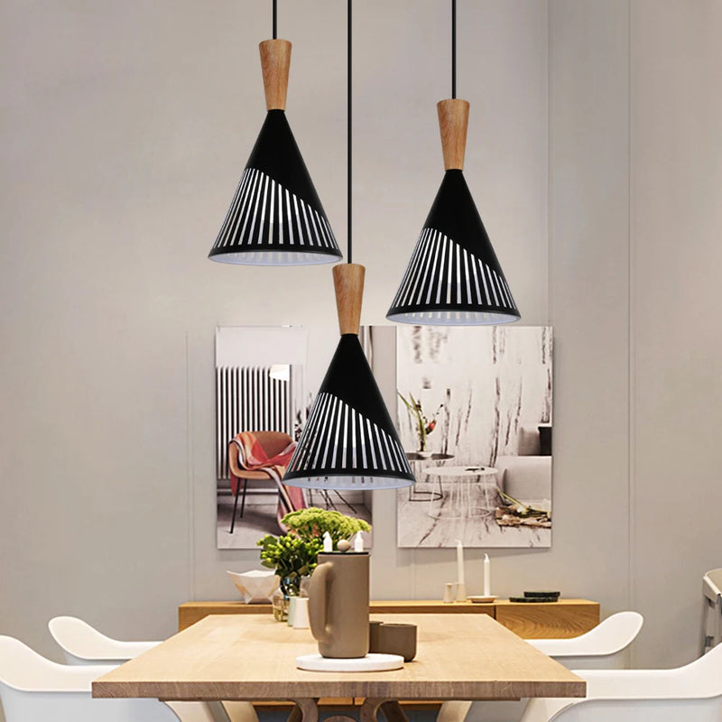 suspension loft vintage avec abat-jour industriel moderne