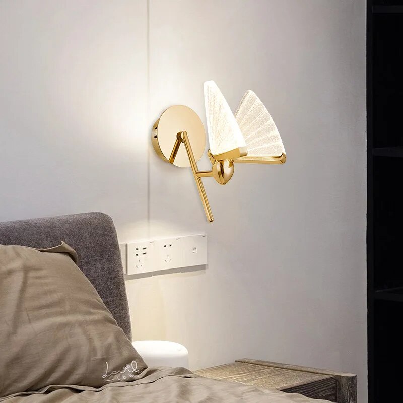 Applique murale LED papillon modernes - vue 3 sur 10