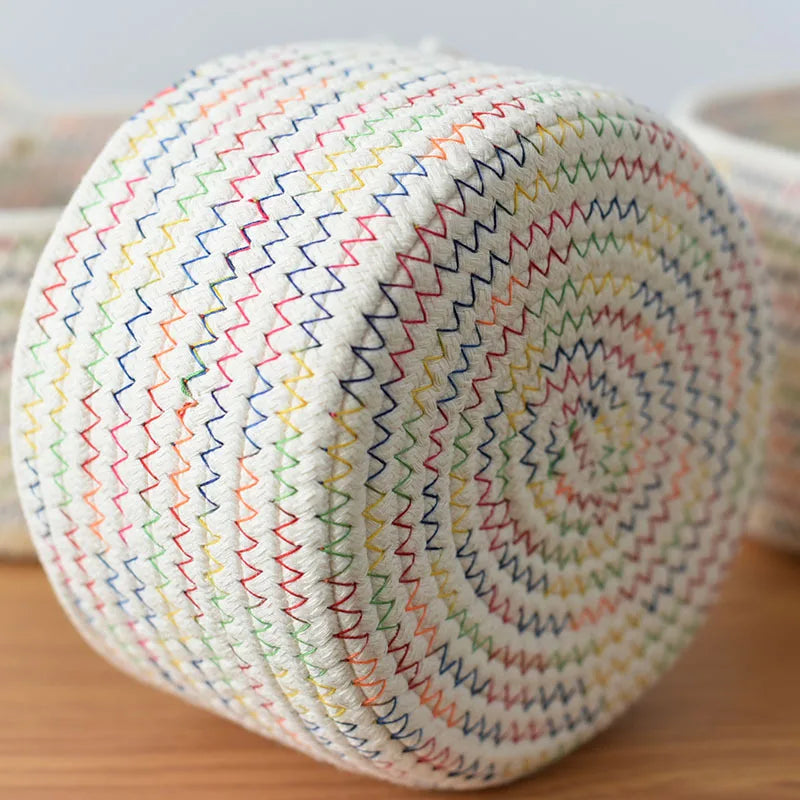 panier de rangement en corde pour cosmétiques et objets divers - vue 9 sur 8
