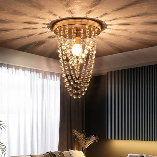 suspension en cristal fleur de soleil pour décoration intérieure