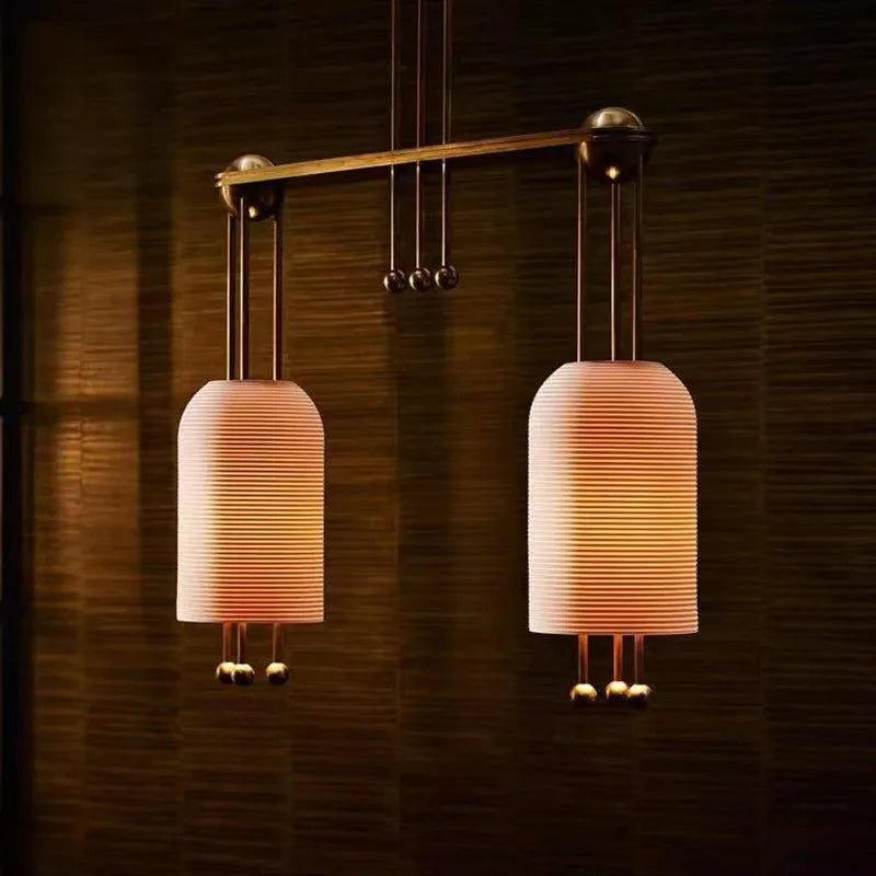 Suspension lanterne à tête unique en verre - vue 4 sur 9