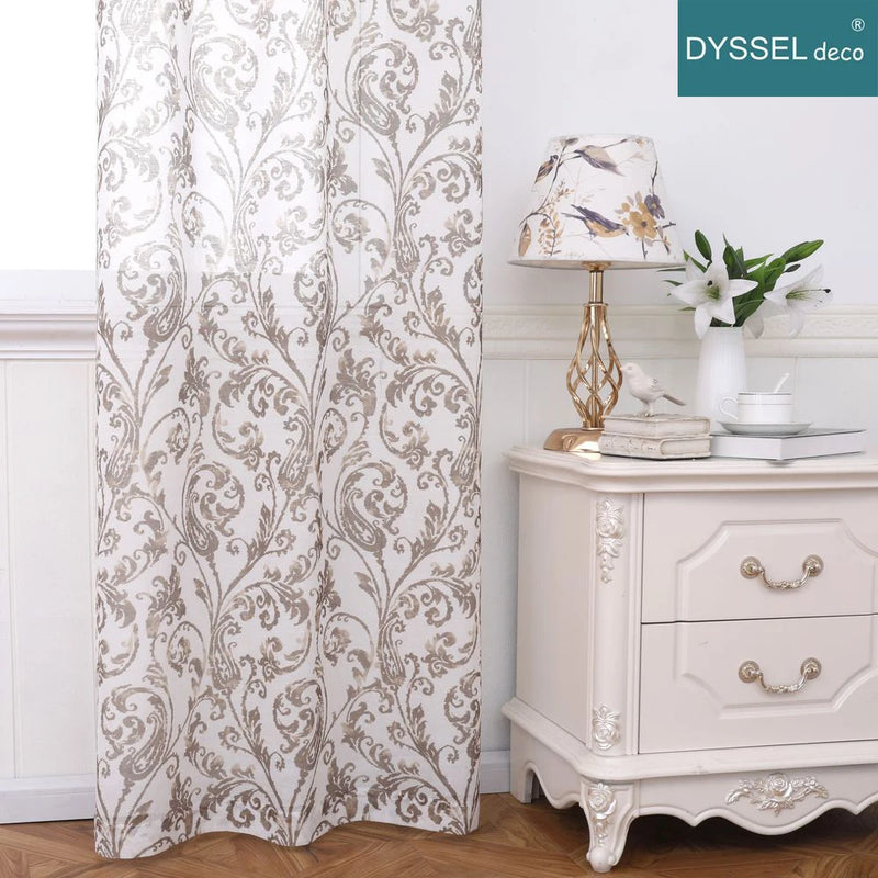 Voilage moderne imprimé floral style européen salon chambre