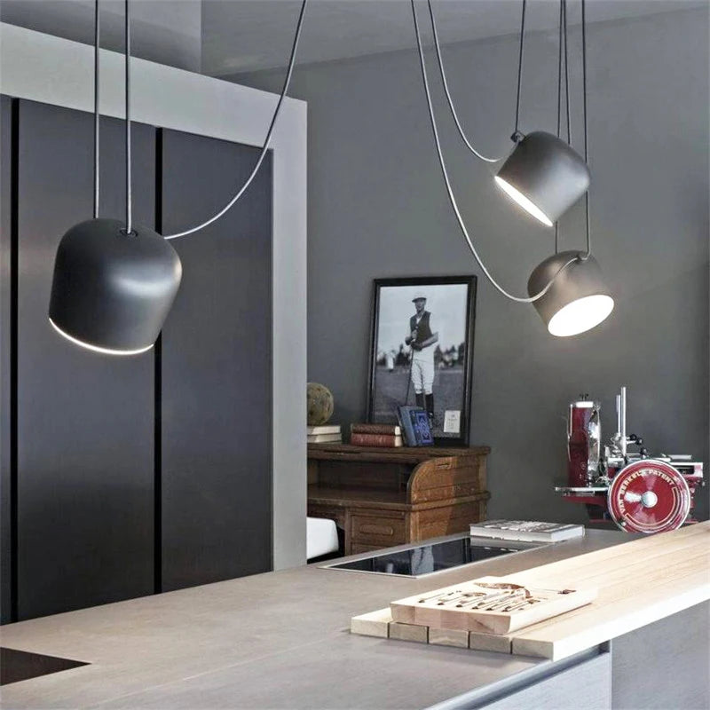 Suspension industrielles modernes d'araignée de conception Variable pour la salle de plongée/Restaurants lampes suspendues de cuisine luminaires E27 lampe à LED