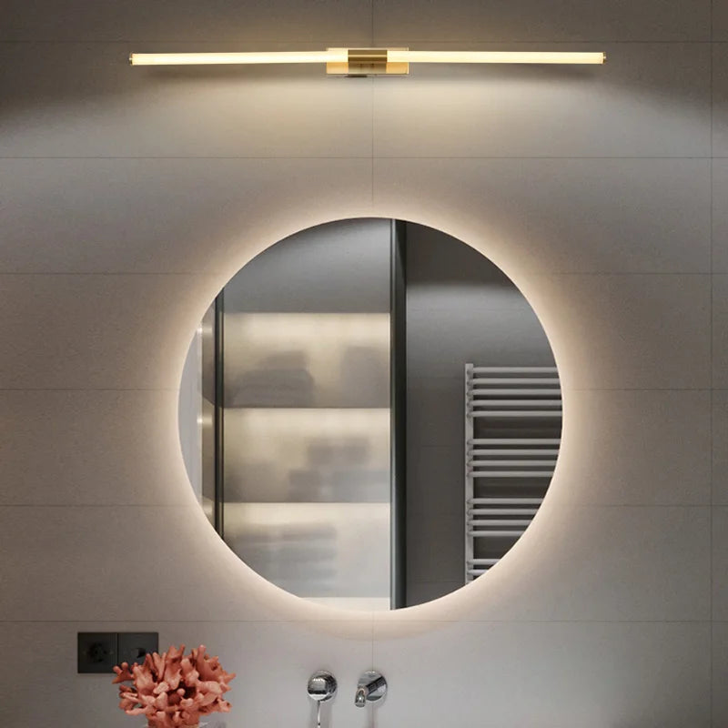 applique murale moderne à led en aluminium plaqué or 360 glow - vue 4 sur 6