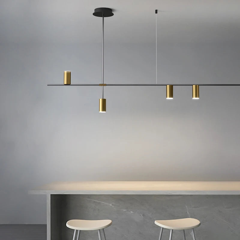 lustre simple led moderne pour café restaurant - vue 6 sur 11