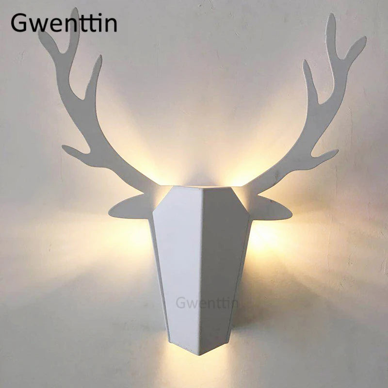 applique murale moderne en forme de bois de cerf décoration intérieure - vue 4 sur 9