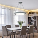 suspension moderne ronde en led pour éclairage intérieur