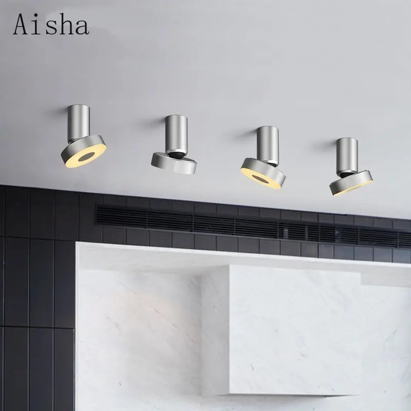 plafonnier moderne encastré design simple éclairage décoratif led - vue 2 sur 7