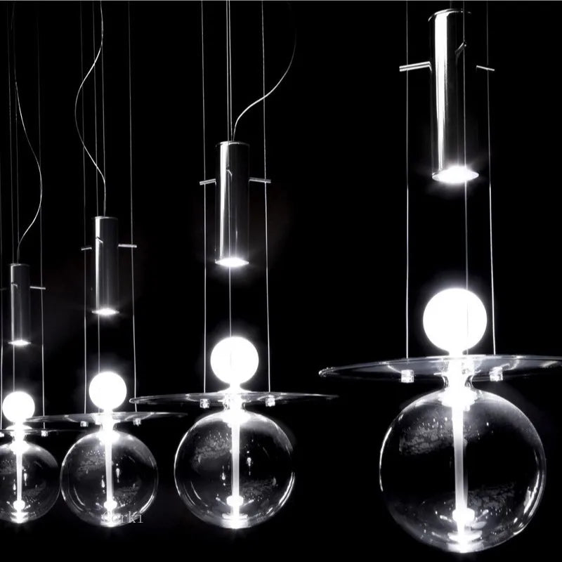 suspension en verre design nordique pour intérieur décoratif - vue 5 sur 8