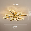 Plafonnier moderne LED en cristal ovale Marvona