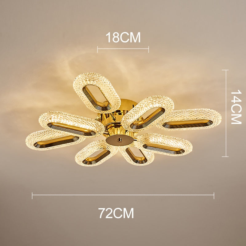 Plafonnier moderne LED en cristal ovale Marvona