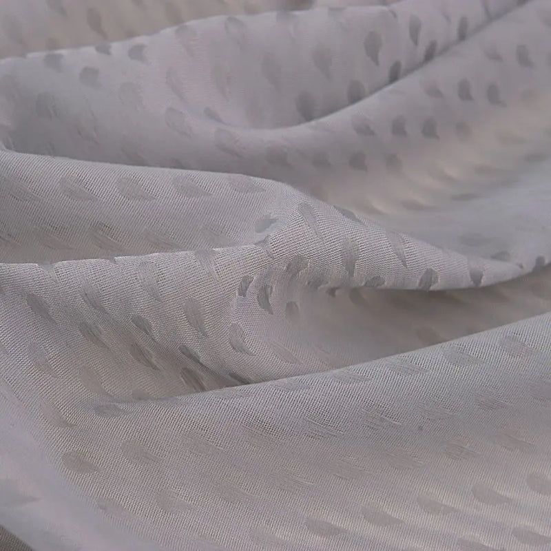 Voilage motifs floraux géométriques style européen salon chambre