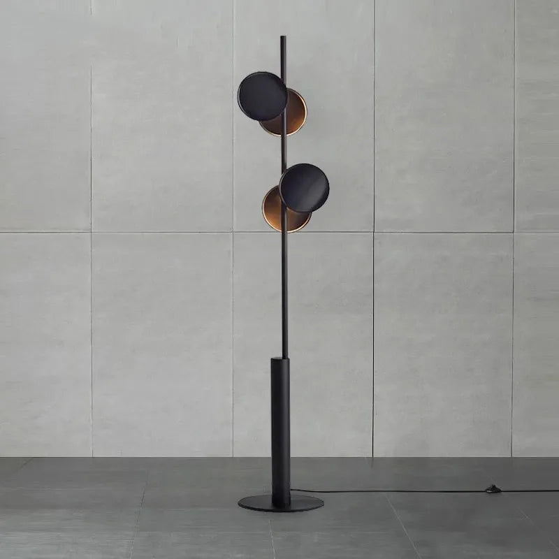 Série Typographie Lampadaire minimaliste vintage pied de lampe Nordique noir métal chambre designer art atmosphère grande lampe sur pied
