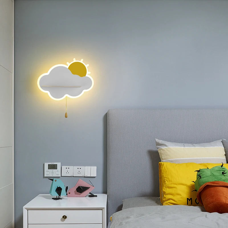 lampe de chevet en forme de nuage pour enfants - vue 4 sur 10
