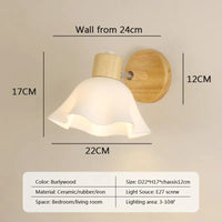 Applique murale LED rotative en céramique