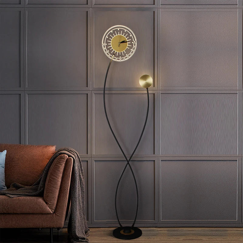 Lampadaires nordiques avec horloge LED - vue 4 sur 9