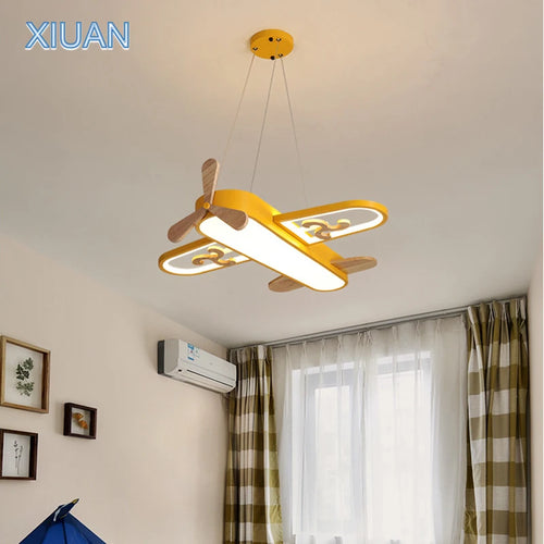 appliques suspendues led pour enfants en bois et métal