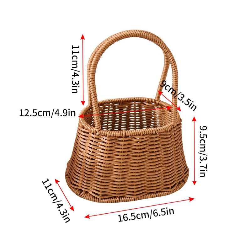 panier de rangement tissé à la main pour divers usages - vue 17 sur 17