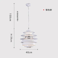 lustre postmoderne design nordique à plusieurs niveaux décoratif