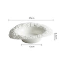 Assiette bol céramique texture roche style chapeau champignon