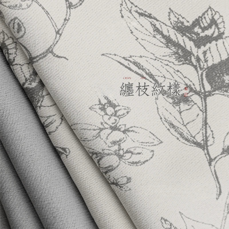 Rideau style chinois floral pour salon chambre