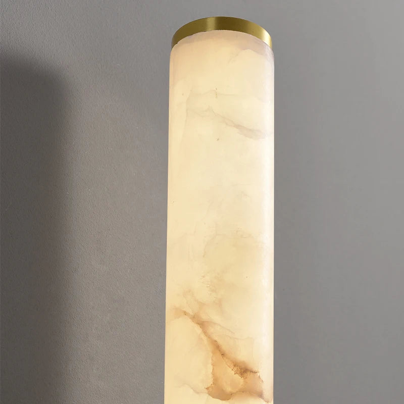 applique murale en marbre et cuivre pour éclairage décoratif intérieur - vue 5 sur 7