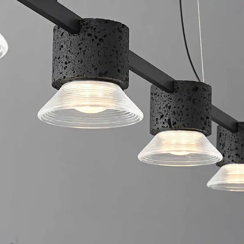 suspension minimaliste moderne en pierre acrylique personnalisée - vue 4 sur 7