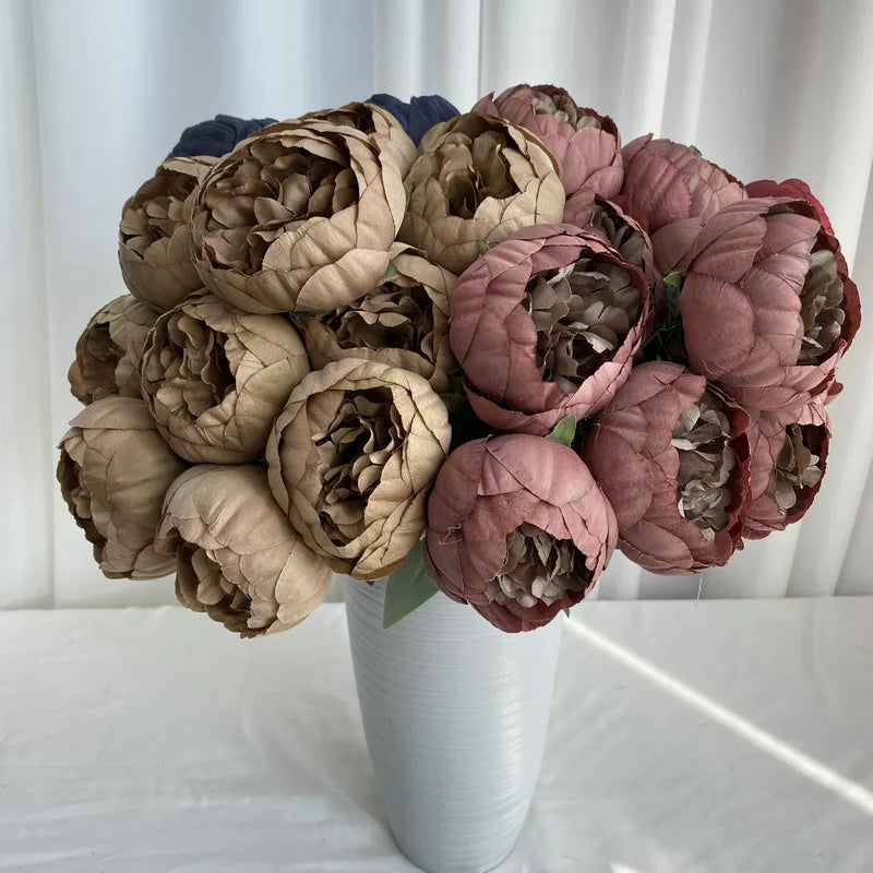 bouquet de pivoines artificielles pour mariage et décoration élégante - vue 5 sur 21