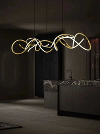 lampe de luxe à suspension irrégulière post moderne led