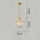 lustre led rétro en cristal pour décoration intérieure élégante