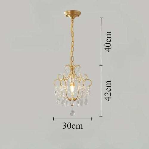 lustre led rétro en cristal pour décoration intérieure élégante